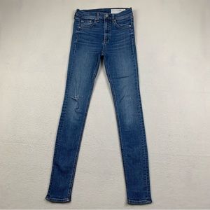 Rag & Bone Jeans Women’s 25 30x30 High Rise Skinny‎ El Cut Distressed
